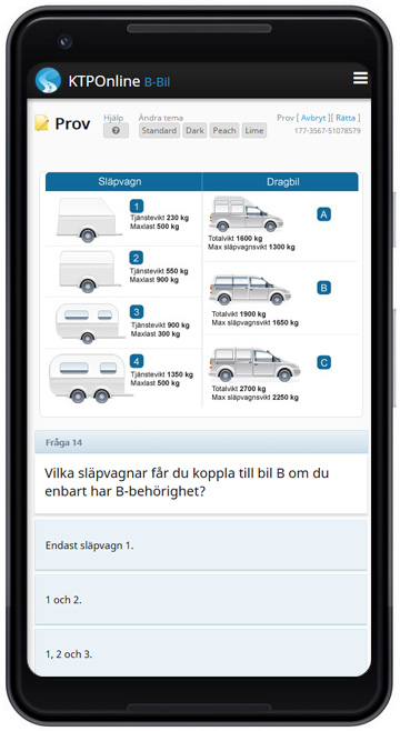 Körkortstjänst i mobil