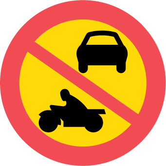 Förbud mot trafik med annat motordrivet fordon än moped klass II