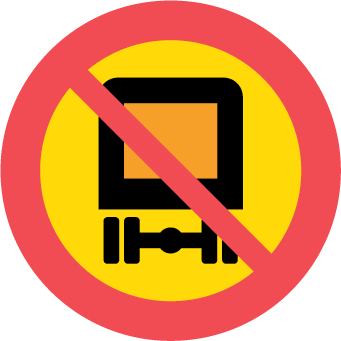 Förbud mot trafik med fordon lastat med farligt gods